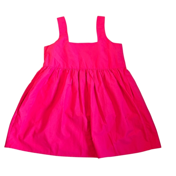 Anthropologie Daily Practice NWT Sleeveless Split-Neck Mini Fuchsia Dress - Picture 4 of 7